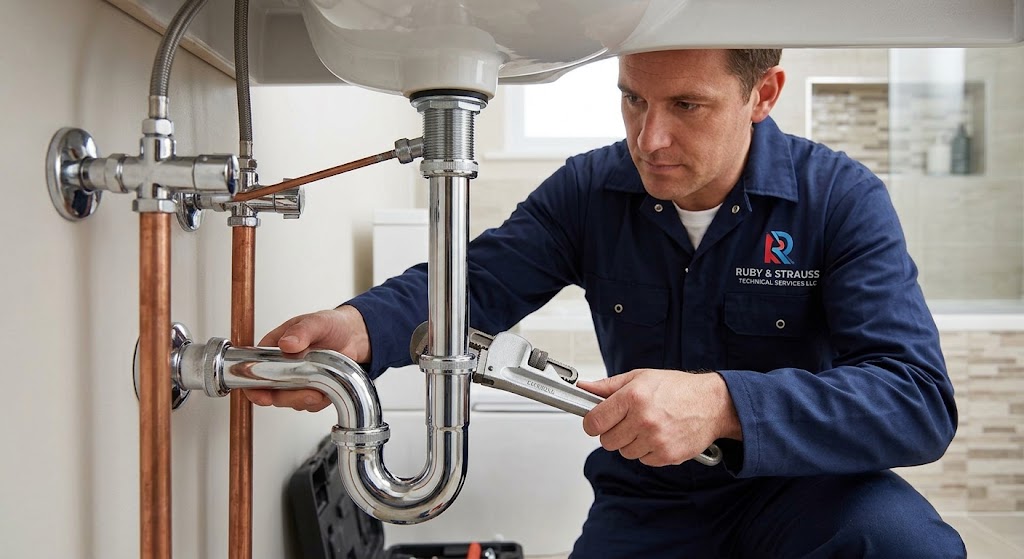 plumber near me working onsite